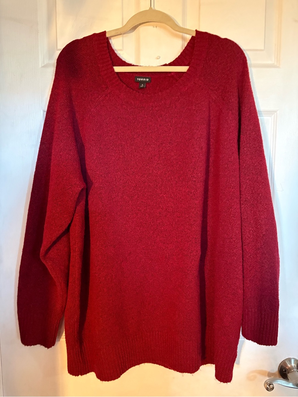 torrid Red Crewneck Knit Sweater